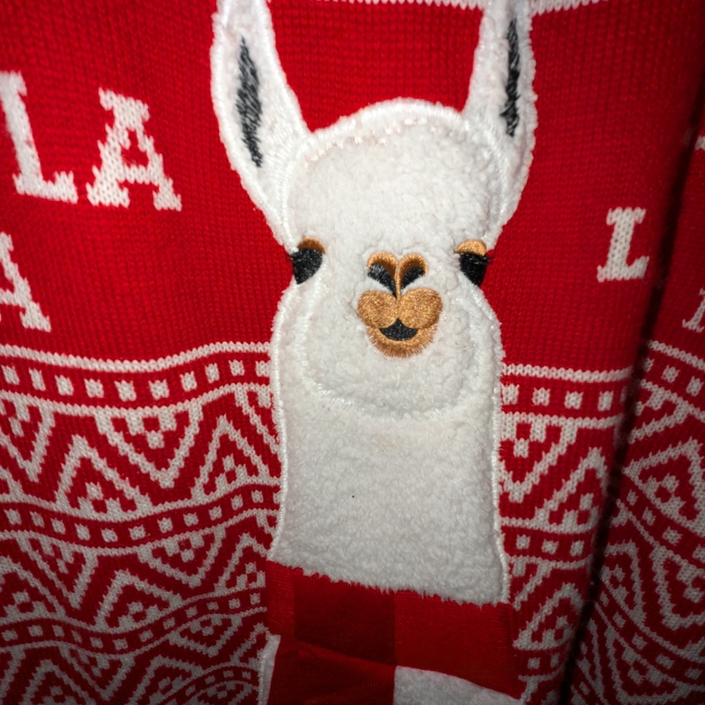 Llama ugly Christmas sweater - Picture 2 of 4